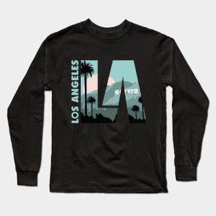 Los Angeles Vintage Style Design Long Sleeve T-Shirt